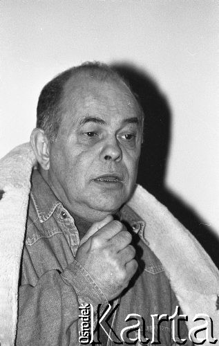 26-27.01.1991, Warszawa, Polska.
Jacek Kuroń na I Krajowym Zjeździe Ruchu Obywatelskiego - Akcja Demokratyczna (ROAD).
Fot. Mieczysław Michalak, zbiory Ośrodka KARTA