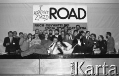 26-27.01.1991, Warszawa, Polska.
I Krajowy Zjazd Ruchu Obywatelskiego - Akcja Demokratyczna (ROAD).
Fot. Mieczysław Michalak, zbiory Ośrodka KARTA