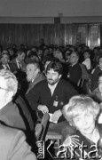 26-27.01.1991, Warszawa, Polska.
I Krajowy Zjazd Ruchu Obywatelskiego - Akcja Demokratyczna (ROAD). W środku siedzi Władysław Frasyniuk, za nim Marek Edelman.
Fot. Mieczysław Michalak, zbiory Ośrodka KARTA