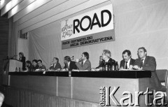 26-27.01.1991, Warszawa, Polska.
I Krajowy Zjazd Ruchu Obywatelskiego - Akcja Demokratyczna (ROAD).
Fot. Mieczysław Michalak, zbiory Ośrodka KARTA