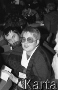 26-27.01.1991, Warszawa, Polska.
Barbara Labuda na I Krajowym Zjeździe Ruchu Obywatelskiego - Akcja Demokratyczna (ROAD).
Fot. Mieczysław Michalak, zbiory Ośrodka KARTA