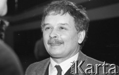 23-24.02.1991, Gdańsk, Polska.
Lech Kaczyński podczas obrad III Krajowego Zjazdu Delegatów NSZZ 