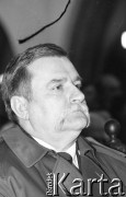 23-24.02.1991, Gdańsk, Polska.
Prezydent Lech Wałęsa podczas obrad III Krajowego Zjazdu Delegatów NSZZ 