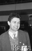 23-24.02.1991, Gdańsk, Polska.
Marian Krzaklewski podczas obrad III Krajowego Zjazdu Delegatów NSZZ 