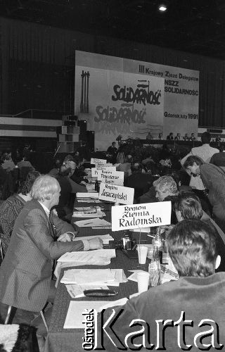 23-24.02.1991, Gdańsk, Polska.
III Krajowy Zjazd Delegatów NSZZ 