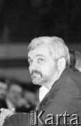 23-24.02.1991, Gdańsk, Polska.
Premier Jan Krzysztof Bielecki podczas obrad III Krajowego Zjazdu Delegatów NSZZ 