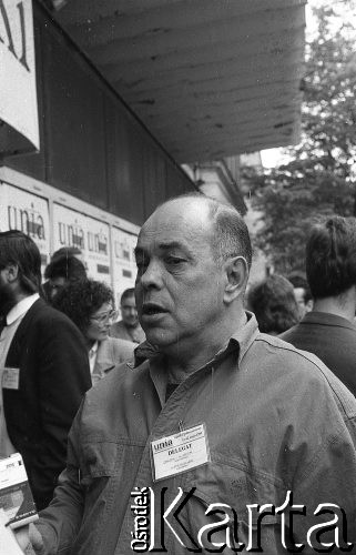 23-24.04.1994, Warszawa, Polska. 
Jacek Kuroń na kongresie założycielskim Unii Wolności. 
Fot. Mieczysław Michalak, zbiory Ośrodka KARTA