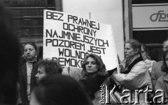 Lata 90., Wrocław, Polska.
Marsz przeciwników aborcji.
Fot. Mieczysław Michalak, zbiory Ośrodka KARTA