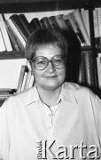 Lata 90., Wrocław, Polska.
Barbara Labuda - polityk, posłanka na Sejm.
Fot. Mieczysław Michalak, zbiory  Ośrodka KARTA
