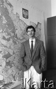 Lata 90., Wrocław, Polska.
Radosław Gawlik - poseł na Sejm z okręgu wrocławskiego.
Fot. Mieczysław Michalak, zbiory Ośrodka KARTA