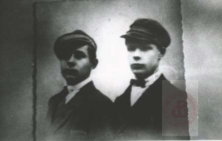 1921, Polska.
Uczestnicy powstania śląskiego Alojzy Rosolak i Lucjan Fajer.
Fot. NN, Studium Polski Podziemnej w Londynie
