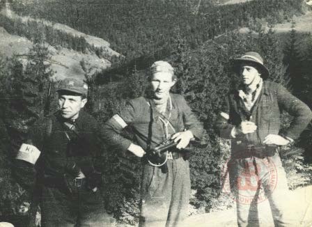 1944, rejon Gorców 
Żołnierze z 1 Pułku Strzelców Podhalańskich Armii Krajowej. 
Fot. NN, Studium Polski Podziemnej w Londynie