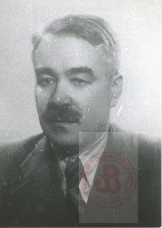 1939-1945, brak miejsca. 
Działacz Stronnictwa Narodowego, współtwórca Narodowych Sił Zbrojnych Karol Strojanowski. 
Fot. NN, Studium Polski Podziemnej w Londynie
