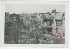 Sierpień-Październik 1944, Warszawa. 
Tereny Żoliborza po ostrzale artyleryjskim. 
Fot. NN, Studium Polski Podziemnej w Londynie