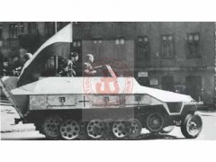 14.08.1944, Warszawa, Polska.
Transporter półgąsienicowy 