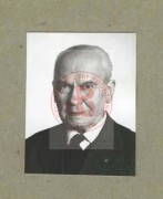 Jesień 1978, Londyn, Anglia, Wielka Brytania.
Tadeusz Pełczyński (1892-1985) - generał Wojska Polskiego, po zakończeniu II wojny światowej pozostał na emigracji. Do 1982 r. przewodniczący Zarządu Studium Polski Podziemnej, a w latach 1956-1969 także przewodniczący jej Rady.
Fot. NN, Studium Polski Podziemnej w Londynie