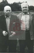 Spotkanie byłych żołnierzy Związku Walki Zbrojnej - Armii Krajowej Cz. Rudzińskiego (z lewej) i Antoniego Bielasa.
Fot. NN, Studium Polski Podziemnej w Londynie
