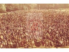 Wrzesień 1975, Częstochowa, Polska.
Zjazd byłych żołnierzy Armii Krajowej i ich rodzin na Jasnej Górze. 
Fot. NN, Studium Polski Podziemnej w Londynie
