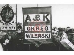 Brak daty, Częstochowa, Polska.
Środowiska kombatanckie Armii Krajowej podczas XIV pielgrzymki na Jasną Górę. Na zdjęciu widoczne sztandary Okręgu Wileńskiego Armii Krajowej oraz oddziałów II i V batalionu 77 pułku piechoty AK por. Jana Borysewicza ps. 