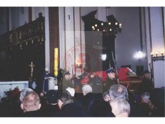 26.01.2005, Warszawa, Polska.
Uroczystości pogrzebowe żołnierza Armii Krajowej, dyrektora rozgłośni Radia Wolna Europa Jana Nowaka Jeziorańskiego w Bazylice Archikatedralnej św. Jana Chrzciciela na Starym Mieście.
Fot. NN, Studium Polski Podziemnej w Londynie