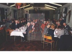 14.01.1996, Londyn, Anglia, Wielka Brytania.
Członkowie Koła byłych Żołnierzy Armii Krajowej podczas spotkania opłatkowego.
Fot. NN, Studium Polski Podziemnej w Londynie
