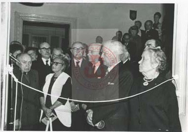 1974, Londyn, Anglia, Wielka Brytania.
Środowiska kombatanckie i polonijne na otwarciu wystawy 