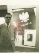 1949, Meksyk.
Wystawa o Armii Krajowej. Na zdjęciu delegat AK na Meksyk Jerzy Skowyra.
Fot. NN, Studium Polski Podziemnej w Londynie
