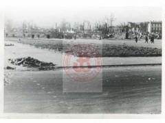 1944, Warszawa, Generalne Gubernatorstwo.
Ruiny i zniszczenia w mieście po walkach w powstaniu warszawskim.
Fot. NN, Studium Polski Podziemnej w Londynie