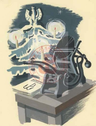 Po 1945, Londyn, Anglia, Wielka Brytania.
Plakat propagandowy o tematyce wojennej. 
Fot. NN, Studium Polski Podziemnej w Londynie