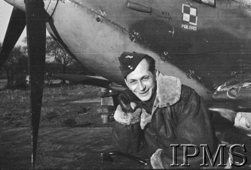 1.01.1943, Northolt, Anglia, Wielka Brytania.
Władysław Walendowski z 306 Dywizjonu Myśliwskiego 