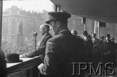 10-12.03.1943, Londyn, Anglia, Wielka Brytania.
Trafalgar Square. Przemówienie podczas kampanii 