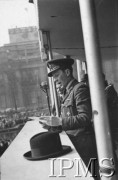 10-12.03.1943, Londyn, Anglia, Wielka Brytania.
Trafalgar Square. Przemówienie podczas kampanii 