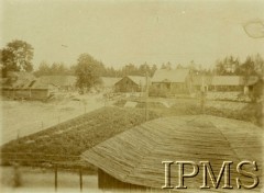 Jesień 1915, Legionowo.
Widok ogólny na koszary.
Fot. NN, Instytut Polski i Muzeum im. gen. Sikorskiego w Londynie [album 336_Legiony Polskie]