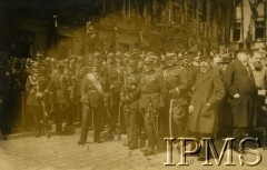 3.05.1923, Warszawa, Polska.
Uroczyste odsłonięcie pomnika księcia Józefa Poniatowskiego na placu Saskim (dłuta Bertla Thorwaldsena). W uroczystości wzięli udział generał Józef Haller (1), generał Jan Jacyna (2), generał Juliusz Tarnawa-Malczewski (3), generał Lucjan Żeligowski (4), generał Stanisław Szeptycki (6), generał Stanisław Rouppert (8), generał Mieczysław Norwid-Neugebauer (9)
marszałek Senatu Wojciech Trąmpczyński (11),  admirał Jerzy Świrski (12), generał Marina Kukiel (13), generał Gustaw Orlicz-Dreszer (14).
Fot. NN, Instytut Polski i Muzeum im. gen. Sikorskiego w Londynie [album 336_Legiony Polskie]