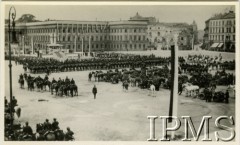18.06.1937, Warszawa, Polska.
Uroczystość wręczenia dowódcy 5 Batalionu Telegraficznego Legionów Polskich sztandaru. który został ufundowany przez społeczeństwo Krakowa. 
Fot. NN, Instytut Polski i Muzeum im. gen. Sikorskiego w Londynie [album 336_Legiony Polskie]