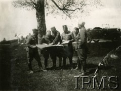 1933, okolice Mejszagoły, Polska.
Ćwiczenia aplikacyjne żołnierzy Korpusu Ochrony Pogranicza. 
Fot. NN, Instytut Polski i Muzeum im. gen. Sikorskiego w Londynie [Album B14 - KOP 1933-1934]