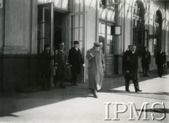 15.08.1933, Wilno, Polska.
Marszałek Polski Józef Piłsudski wyjeżdża z Wilna po wypoczynku w Pikieliszkach.     
Fot. NN, Instytut Polski i Muzeum im. gen. Sikorskiego w Londynie [Album B14 - KOP 1933-1934]