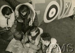 1940-1941, Wielka Brytania.
Piloci 306 Dywizjonu Myśliwskiego 