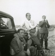 1940-1941, Wielka Brytania.
Dywizjon 303, od lewej: por. Stefan Paderewski (zginął 25.06.1941), por. Bolesław Gładych, sierż. Kazimierz Wünsche.
Fot. NN, Instytut Polski i Muzeum im. gen. Sikorskiego w Londynie [sygn. 6375]