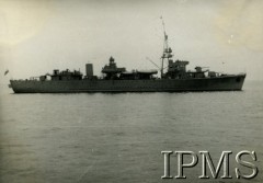 1938-1939, Polska.
Stawiacz min ORP Gryf.
Fot. NN, Instytut Polski i Muzeum im. gen. Sikorskiego w Londynie [szuflada 39, sygnatura 40061]