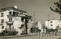 1939-1945, Warszawa, Generalne Gubernatorstwo.
Saska Kępa po bombardowaniu.
Fot. NN, Instytut Polski i Muzeum im. gen. Sikorskiego w Londynie [szuflada 58, brak sygnatury]