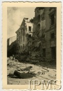 Sierpień 1944, Warszawa, Generalne Gubernatorstwo.
Powstanie Warszawskie, zniszczone kamienice przy Placu Krasińskich.
Fot. NN, Instytut Polski i Muzeum im. gen. Sikorskiego w Londynie  [teczka 81]
