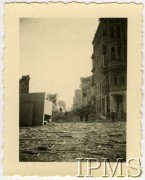 Sierpień 1944, Warszawa, Generalne Gubernatorstwo.
Powstanie Warszawskie, zniszczenia po walkach powstańczych.
Fot. NN, Instytut Polski i Muzeum im. gen. Sikorskiego w Londynie  [teczka 81]