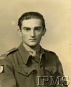 1946, Londyn, Anglia, Wielka Brytania.
Jerzy Anders - syn generała Władysława Andersa z pierwszego małżeństwa.  
Fot. NN, Instytut Polski w Londynie w Londynie [teczka 2 - Władysław Anders]