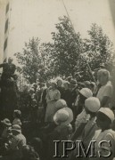 29.06.1936, Nowa Wilejka, woj. wileńskie, Polska.
Uroczystości z okazji Święta Morza z udziałem mieszkańców miasta i żołnierzy 85 Pułku Strzelców Wileńskich.
Fot. NN, Instytut Polski i Muzeum im. gen. Sikorskiego w Londynie
