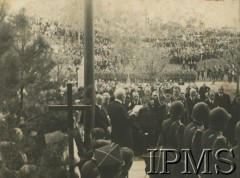 12.05.1936, Wilno, Polska.
Pogrzeb serca Marszałka Józefa Piłsudskiego. Przemówienie prezydenta Ignacego Mościckiego.
Fot. NN, Instytut Polski i Muzeum im. gen. Sikorskiego w Londynie
