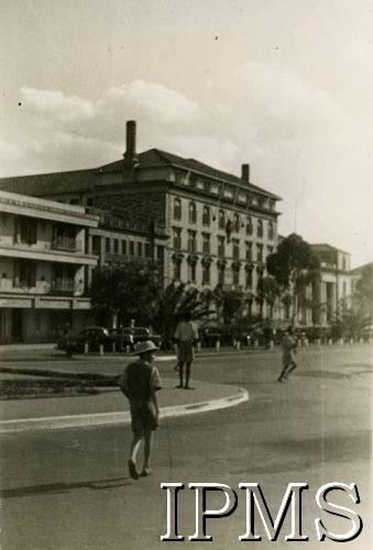 Lata 40., Afryka.
Fragment miasta, widoczne zabudowania.
Fot. NN, Instytut Polski i Muzeum im. gen. Sikorskiego w Londynie [album 22 - Polacy w Afryce].