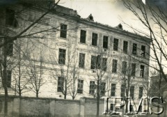 1919, Lwów, Polska.
Reduta Piłsudskiego, dawniej seminarium greckokatolickie.
Fot. NN, Instytut Polski i Muzeum im. gen. Sikorskiego w Londynie [album 243 - Lwów 1919]
