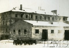 1919, Lwów, Polska.
Koszary artylerii Józefa Bema
Fot. NN, Instytut Polski i Muzeum im. gen. Sikorskiego w Londynie [album 243 - Lwów 1919]