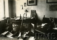 1919, Lwów, Polska.
Wnętrze Ratusza Miejskiego.
Fot. NN, Instytut Polski i Muzeum im. gen. Sikorskiego w Londynie [album 243 - Lwów 1919]